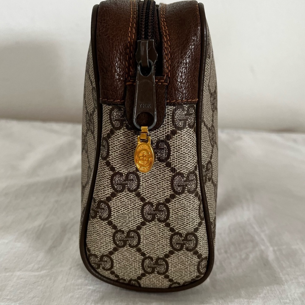 Gucci Supreme Cosmetic Pouch Web Stripe Late 70s-Early 80s Italy - Picture 8 of 16